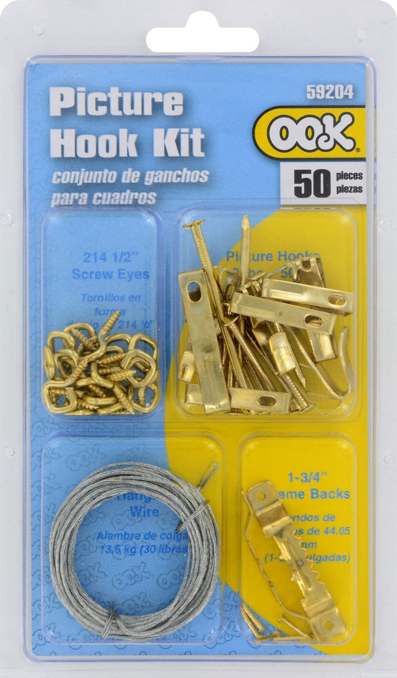 Picture Hanging Kit with Sawtooth Hangers and Screws, 50-pc S4878