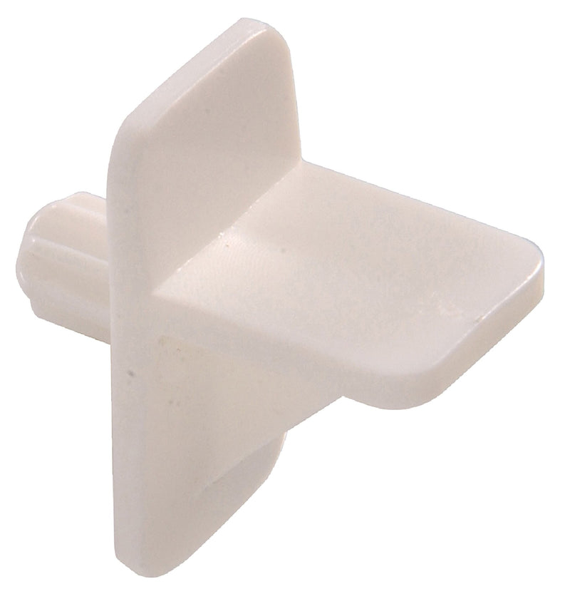 Plastic Square Shelf Pin, Easy to InstAll, 1/4-in, White N6169