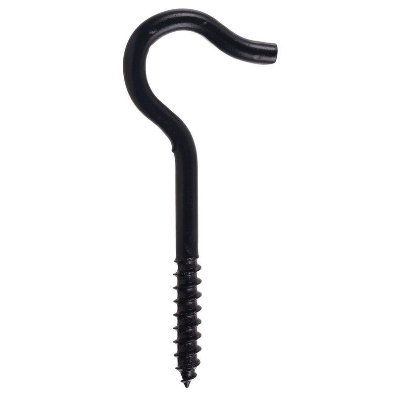 Screw Hook, 3-7/8-in, Black A1565