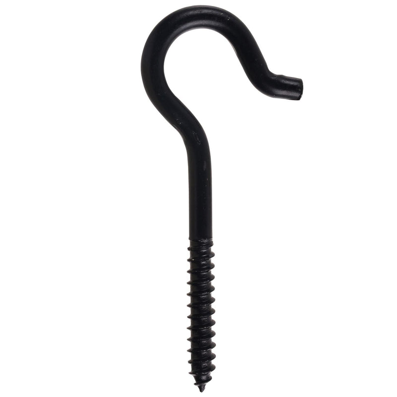 Screw Hook, 4-15/16-in, Black U9044