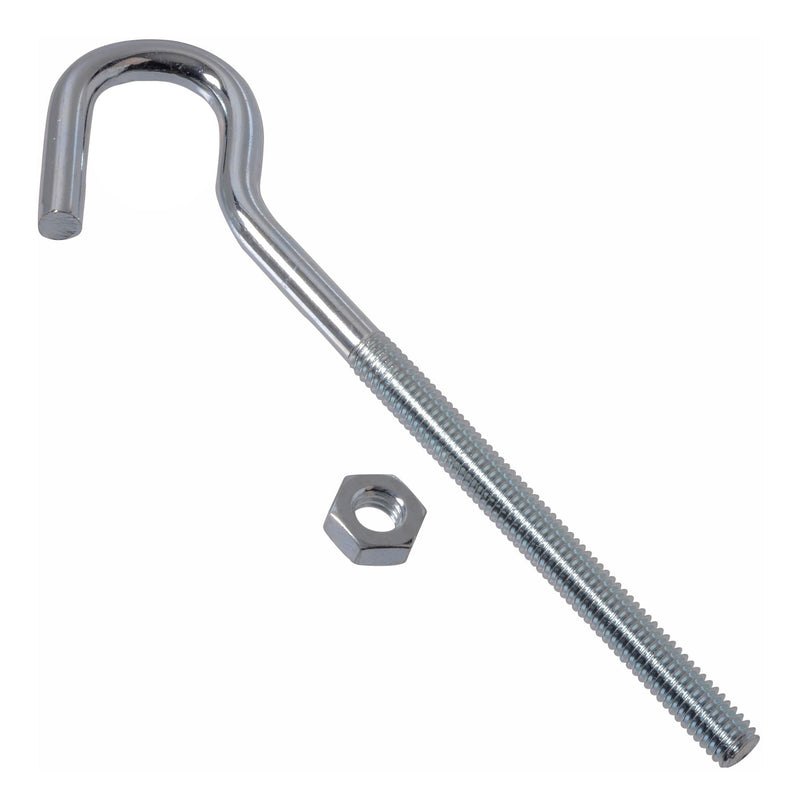 Zinc-Plated Lag Bolt Clothesline Hook, Corrosion Resistance, 7-1/4-in L3959