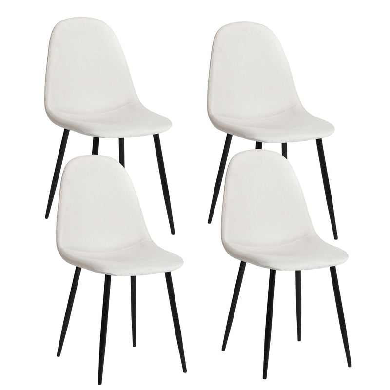 Modern Dining Chairs, Beige, 4-pk S2815