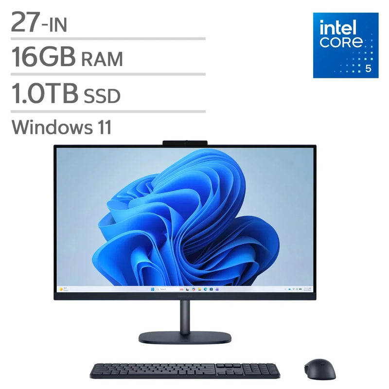 HP 27-in. All-in-One Desktop, Intel Core 5 120U - 16GB RAM, 1TB SSD R6577