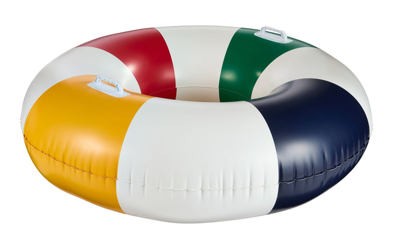 Stripes Pool Float with Handles, Multi-Coloured, 42-in F7009