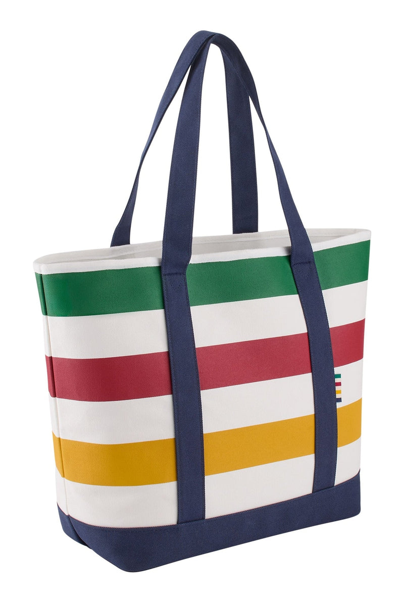 Stripes Signature Canvas Tote Bag, 7.5-in, Navy S0184