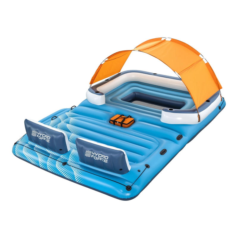 Tropical Breeze Lake Party Island with Sunshade and Cooler, 6-Person A9756