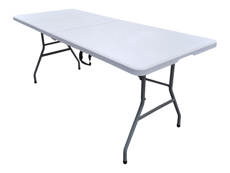 6-in White Folding Table with Easy Open/Close H4283