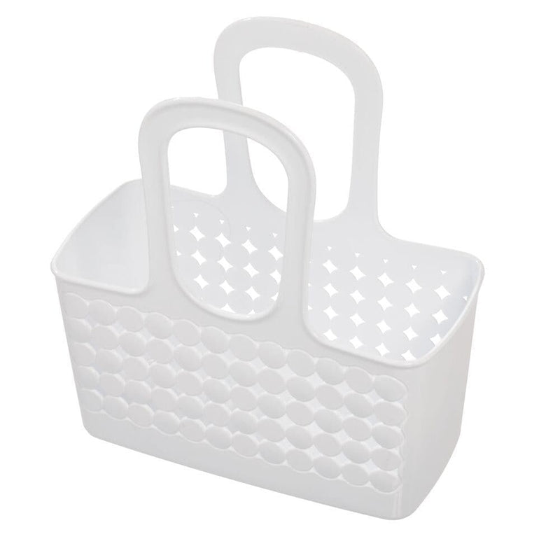 Orbz Small Tote Portable Shower Caddy with Handle, White U6858