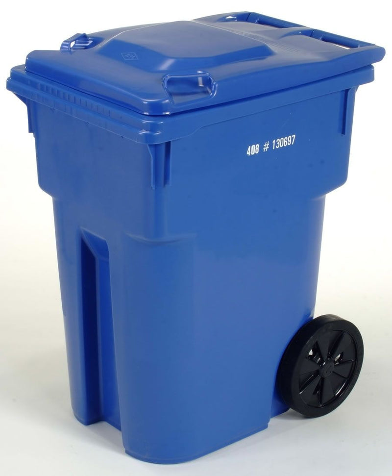 Mastercart Plastic Rectangular Wheeled Compost Bin/Recycling Bin/Garbage Can, Assorted Colours, 360-L W7666