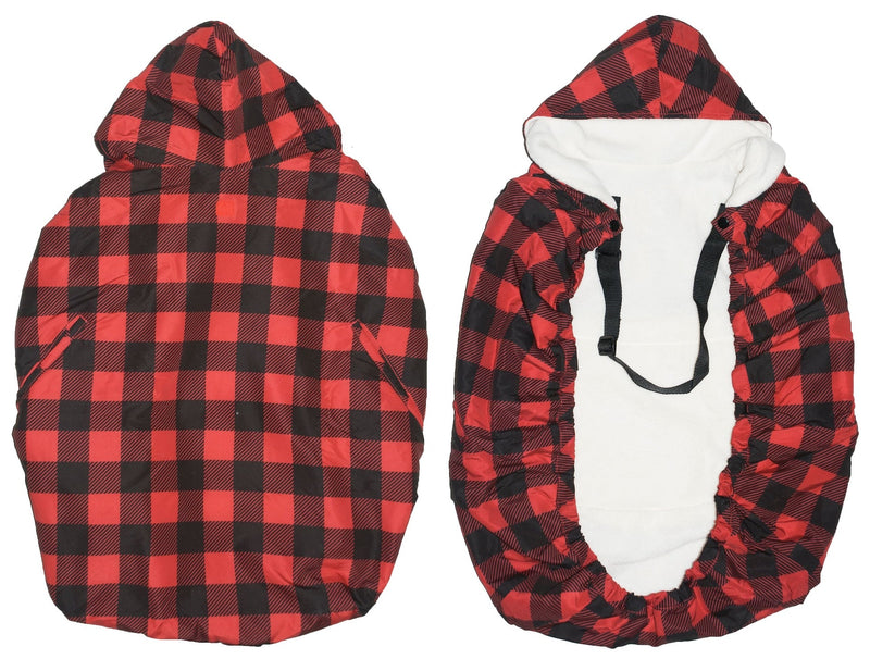 Snuggle Cover with Packable Hood, Buffalo Plaid D1462