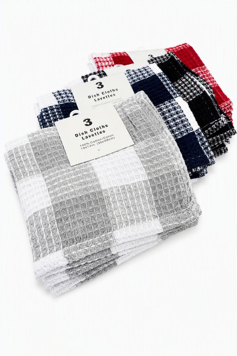 Jumbo Dishcloths, 3-pk, Assorted Colours G1180