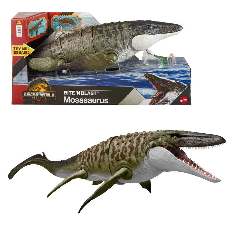 Bite 'N Blast Mosasaurus Toy for Ages 3+ B6099