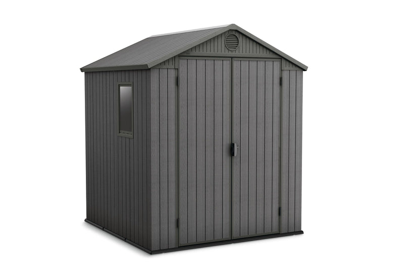 Darwin Outdoor Storage Shed, Grey, 6-ft x 6-ft K9375