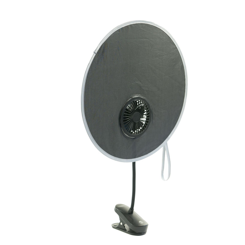 Coolshade Sunshade + Fan Stroller Accessory, Universal Fit U7717