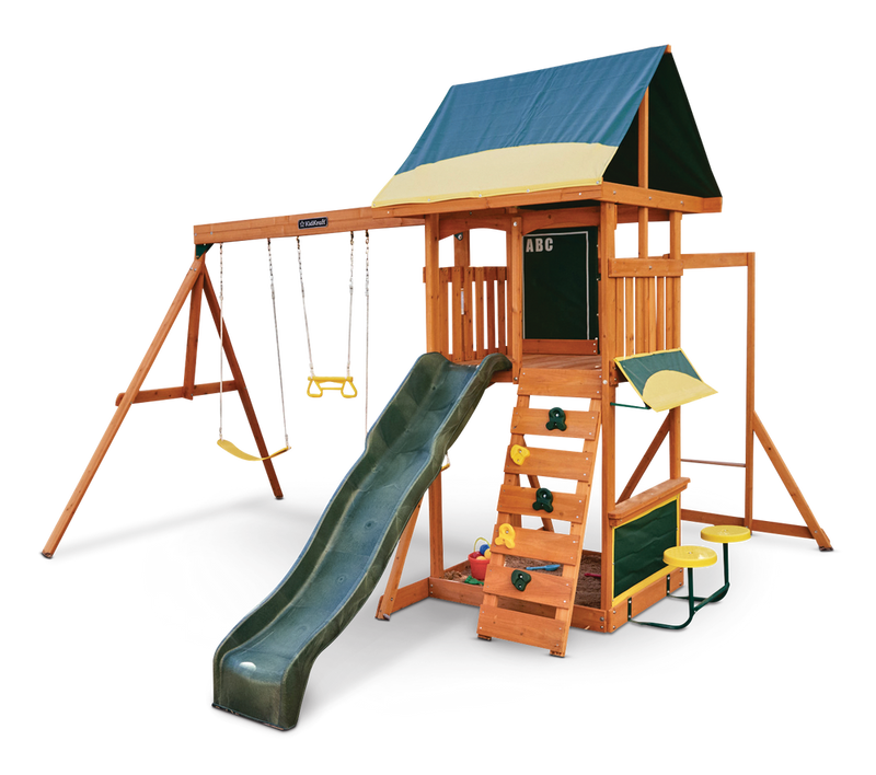 Brightside Outdoor Cedar Wooden Swing/Play Set, Ages 3-10 F9773