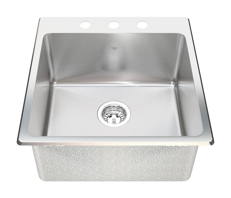 Dual Laundry Mount Single Sink,10-in deep J3552