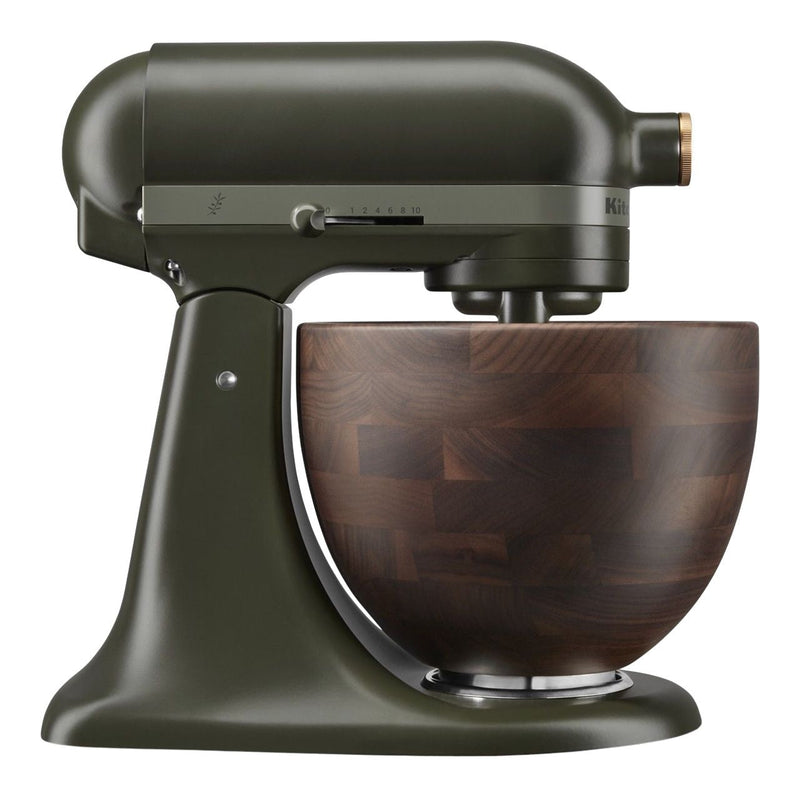 Stand Mixer with Wooden Bowl, Evergreen N3466