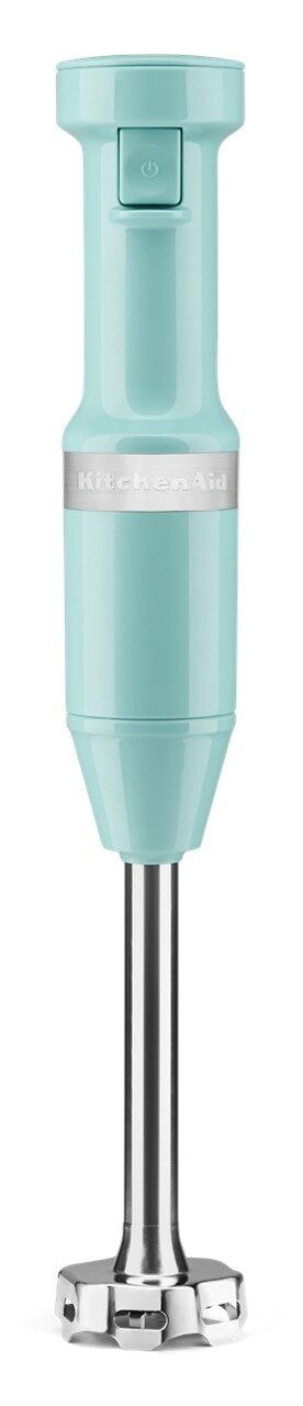 Variable Speed Corded Hand Blender with Blending Jar, Aqua Sky E4539