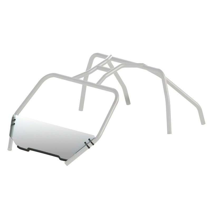 Uncoated Half Fixed Windshield, Wildcat Q0561
