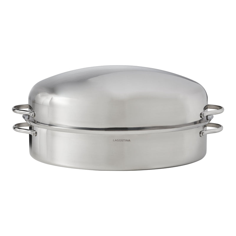 18/10 Stainless Steel Roaster with Removable Rack, 43 x 33cm R1536