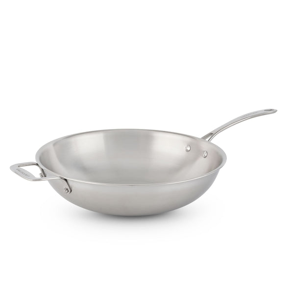 3-Ply Clad Commercial Wok Fry Pan, 32-cm S4546