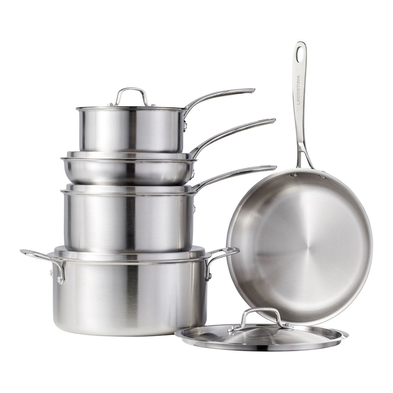 3-Ply Commercial Clad Cookware Set, 10-pc W5644