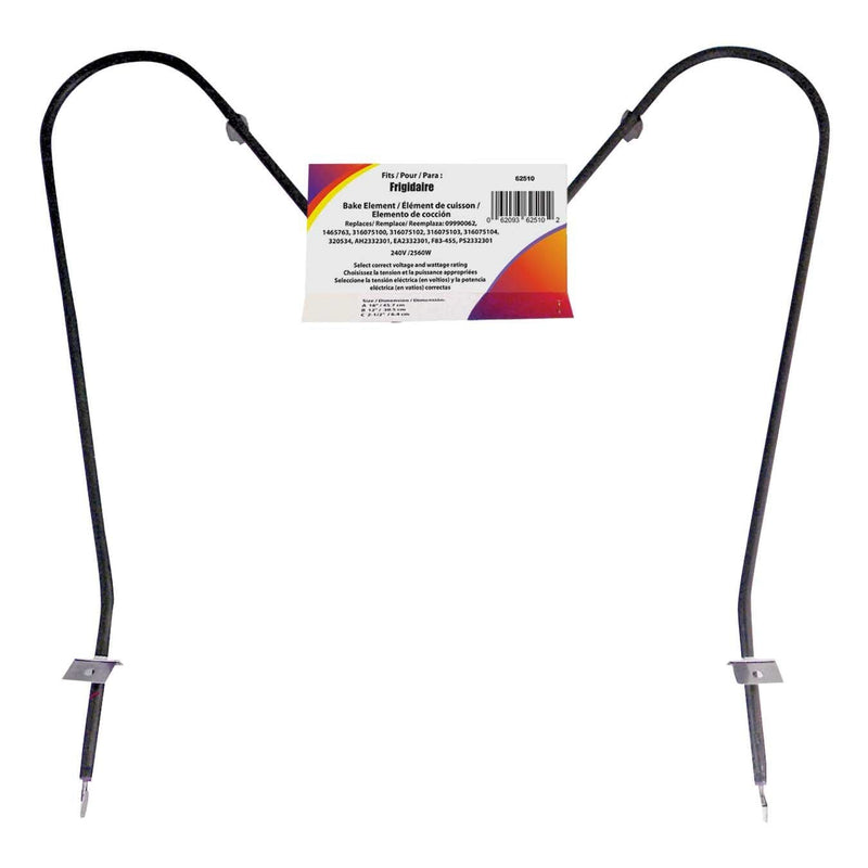 62510/2 Oven/Bake Element with Straight Spade Connector, 2360W, 30-in U0025