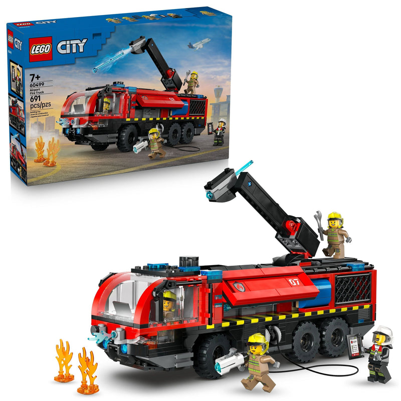 City Airport Fire Truck Building Set - 60499, 691-pcs, Ages 7+ W2588