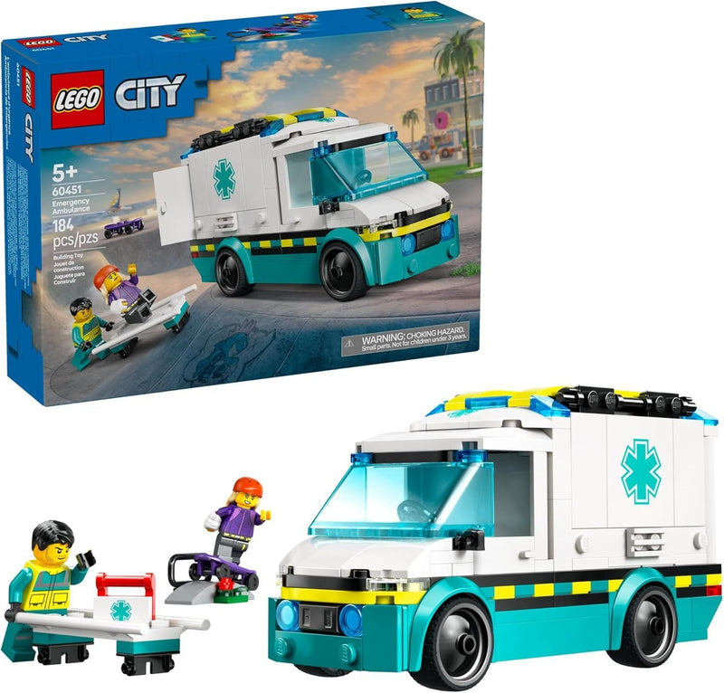 City Emergency Ambulance - 60451, 184-pcs, Ages 5+ W2764