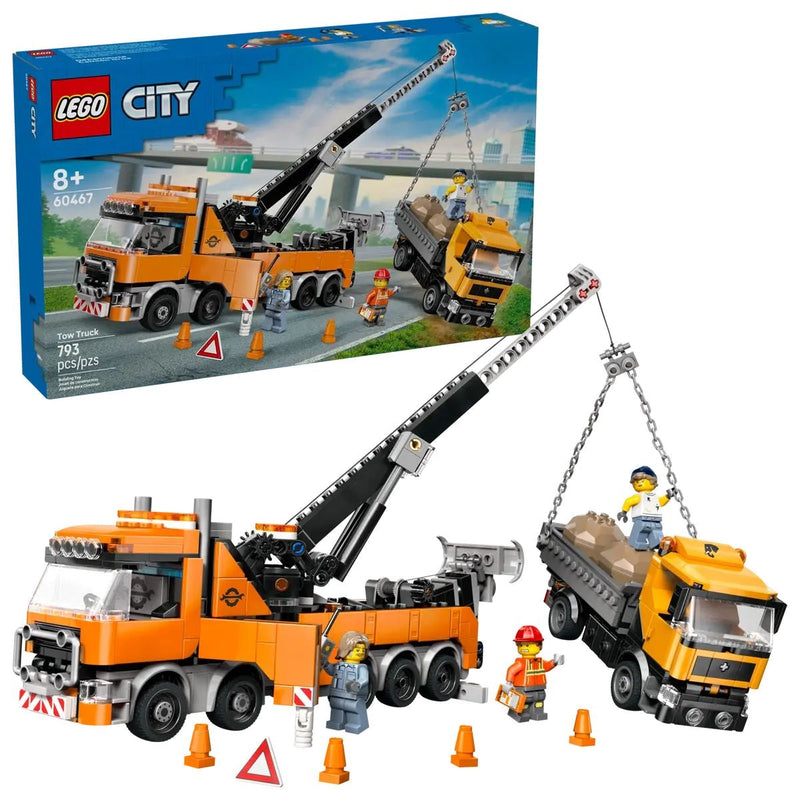 City Heavy-Duty Recovery Tow Truck with Crane - 60467, 793-pcs, Ages 8+ R7393