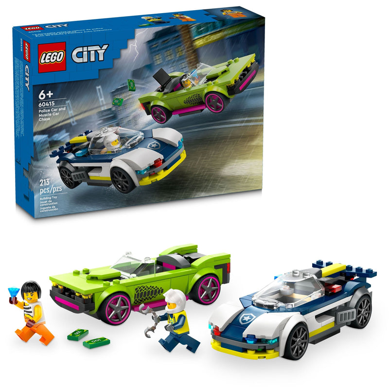City Police Car and Muscle Car Chase - 60415, 213-pcs, Ages 6+ R1708