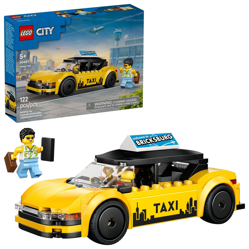 City Yellow Taxi Building Set - 60487, 122-pcs, Ages 5+ X4286