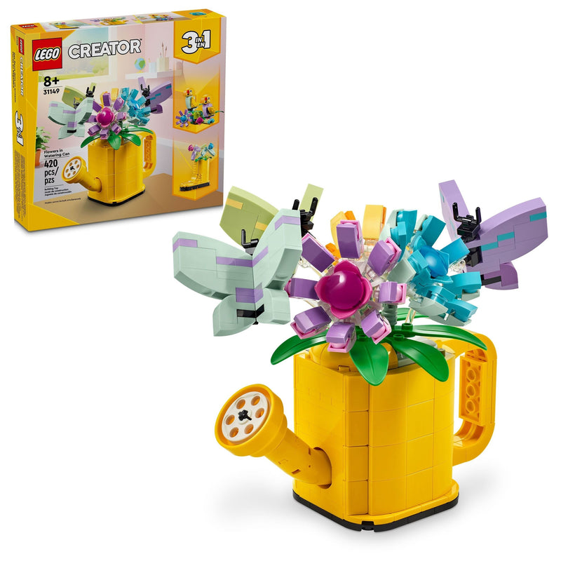 Creator 3-in-1 Flowers in Watering Can - 31149, 420-pcs, Ages 8+ C8506