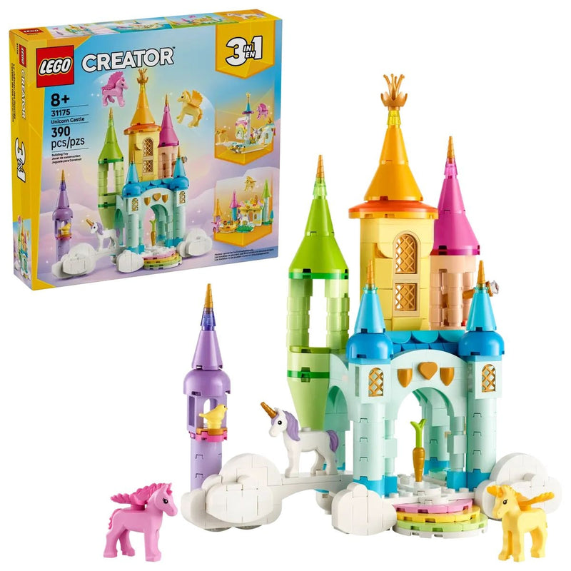 Creator 3-in-1 Unicorn Castle - 31175, 390-pcs, Ages 8+ C4468