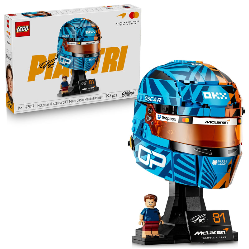 Editions Mastercard Oscar Piastri Helmet- 43017, 793-pcs, Ages 14+ O4662