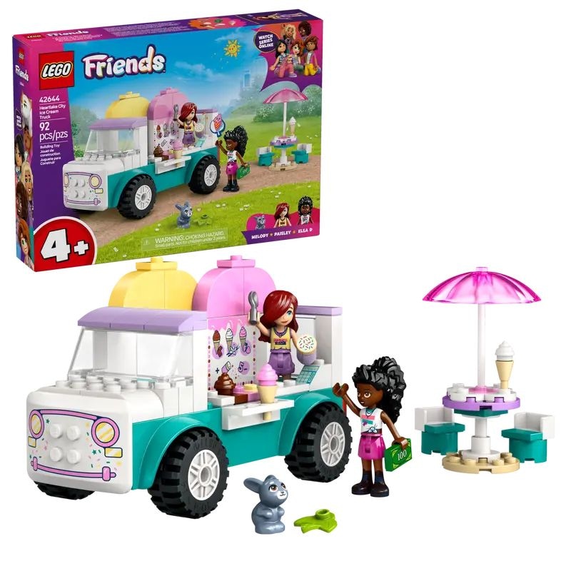 Friends Heartlake City Ice Cream Truck Set - 42644, 92-pcs, Ages 4+ T3084