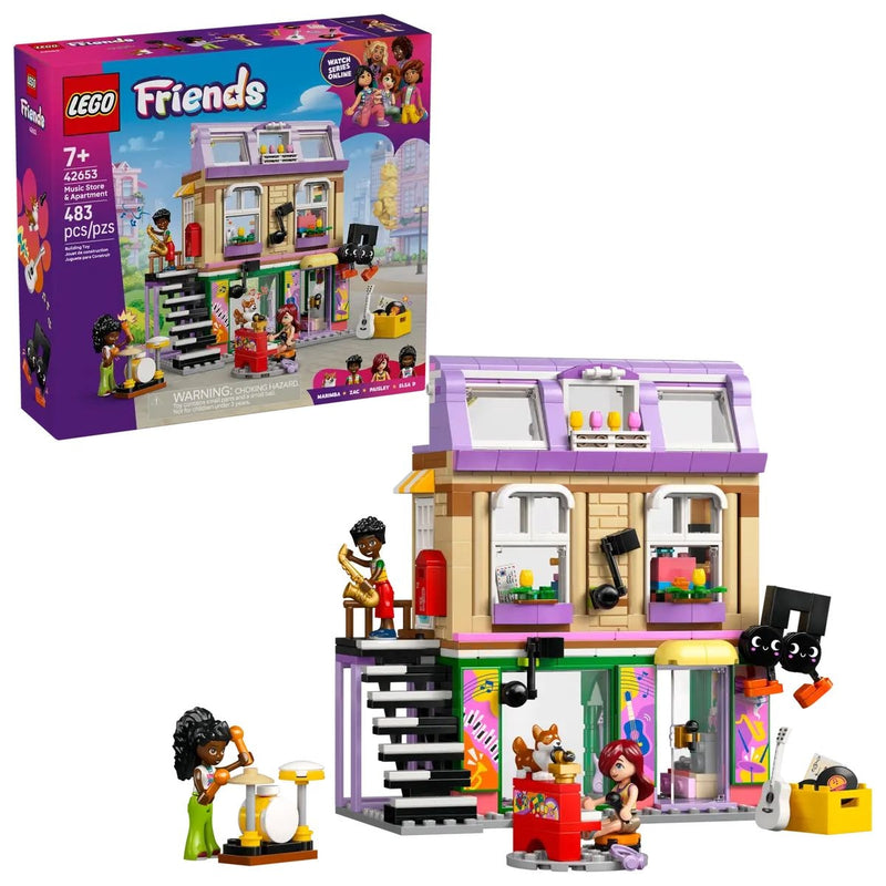 Friends Music Store & Apartment - 42653, 483-pcs, Ages 7+ U6274