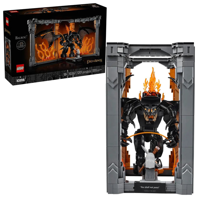 Icons The Lord of the Rings: Balrog Book Nook - 10367, 1201-pcs, Ages 18+ E8730