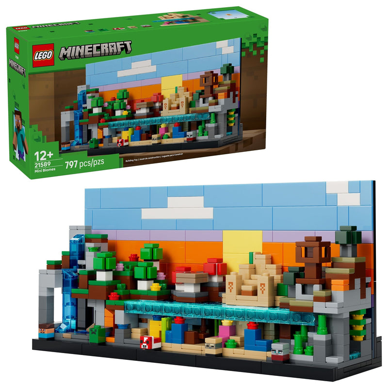 Mini Biomes Toy Building Set - 21589, 797-pcs, Ages 12+ V0197