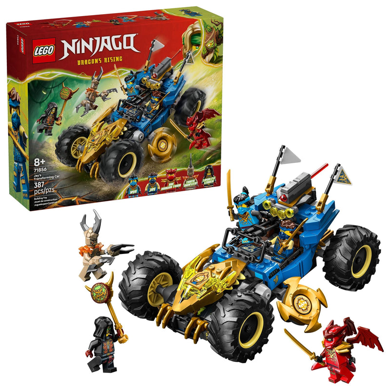 Jay’s Transforming Car Toy Building Set - 71856, 387-pcs, Ages 8+ S7982