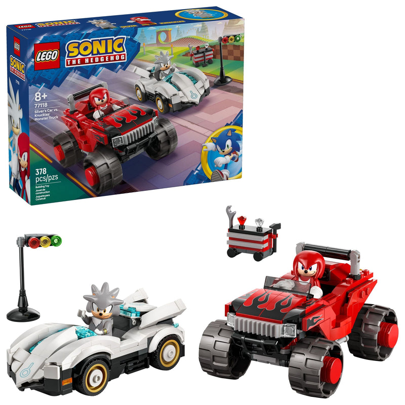 Silver’s Car vs. Knuckles’ Monster Truck - 77118, 378-pcs, Ages 8+ C3946