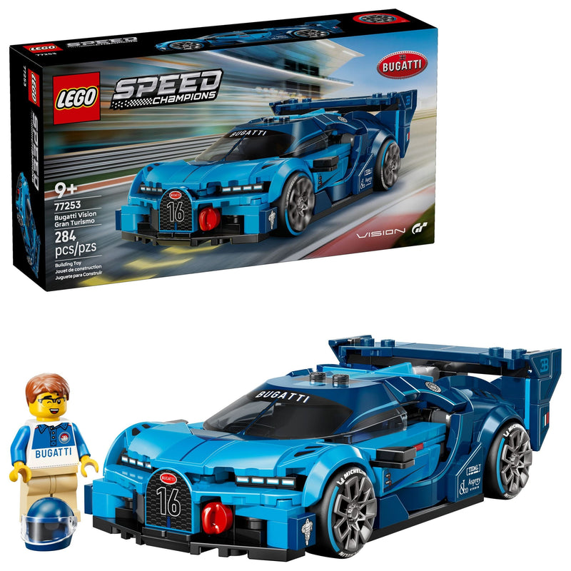 Speed Champions Bugatti Vision Gran Turismo Hyper Sports Car - 77253, 284-pcs, Ages 9+ B2050