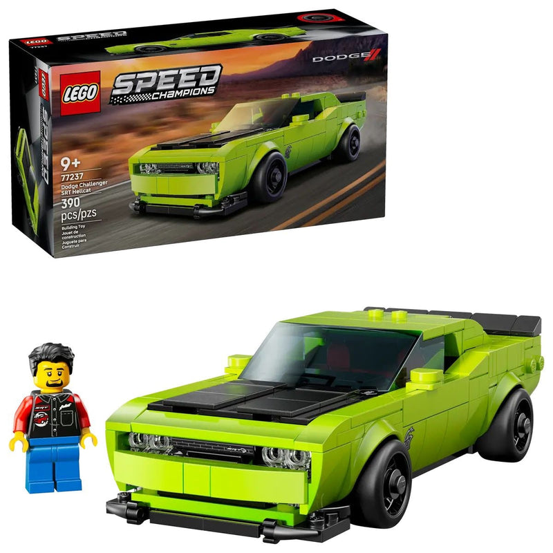 Speed Champions Dodge Challenger SRT Hellcat Sports Car - 77237, 390-pcs, Ages 9+ E5440