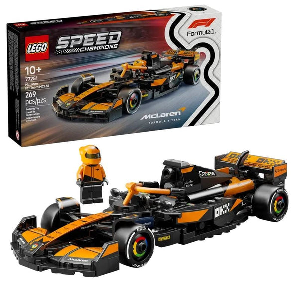Speed Champions F1 Team MCL38 Race Car - 77251, 269-pcs, Ages 10+ S7783