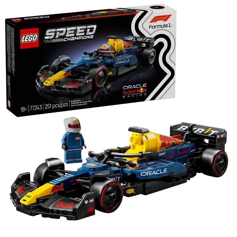 Speed Champions Oracle Red Bull Racing RB20 F1 Race Car - 77243, 251-pcs, Ages 18+ D3428