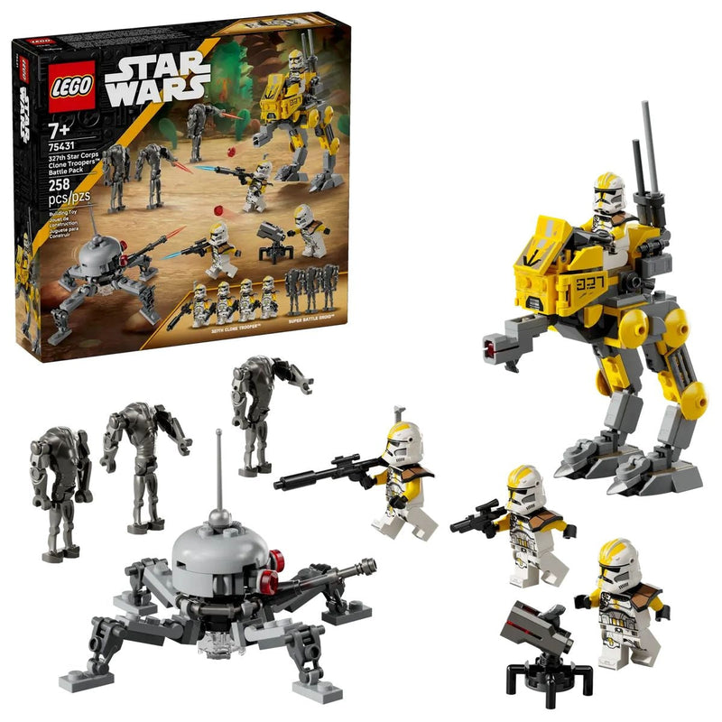 327th Star Corps Clone Troopers Battle Pack - 75431, 258-pcs, Ages 7+ W3103