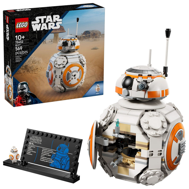BB-8 Astromech Droid Toy Building Set - 75452, 569-pcs, Ages 10+ I6666