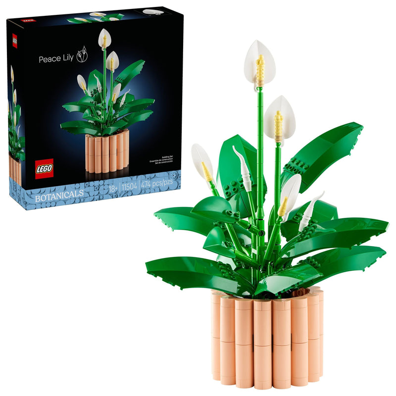 The Botanical Collection Peace Lily Flower Building Set - 11504, 474-pcs, Ages 18+ L3855