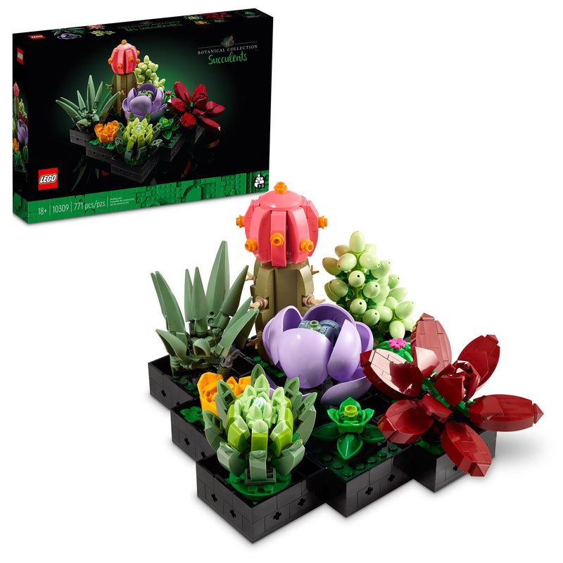 The Botanical Collection Succulents Building Set – 10309, 771-pcs, Ages 18+ K8860