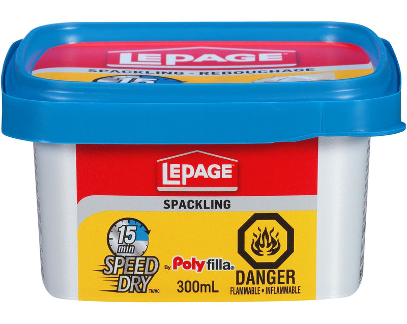 15-Minute Speed Dry Spackling, Wall Hole/Crack Repair Filler, 300-mL Y3416